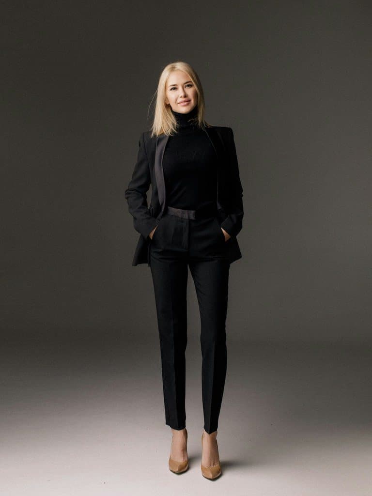 Full-length studio photo